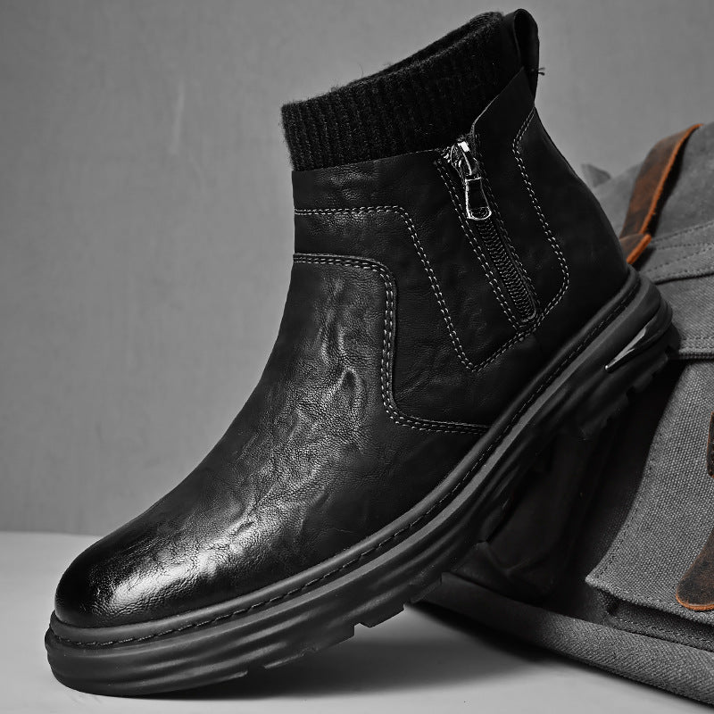 Men's Port Workwear Martin Boots with Socks