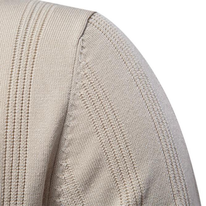 Men's Vintage Ribbed Polo Shirt (Single Piece)