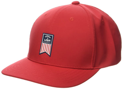 Callaway Golf High Crown Patriot USA Headwear (Red 24)