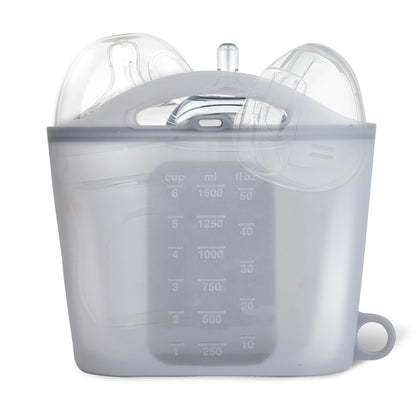 LittleHugs Microwave Steam Sterilizer Bags Reusable Travel Sterilizer Bags for Breast Pump Parts/Baby BottleBreast Feeding Baby Travel Accessories - Use with Soothers & Teethers