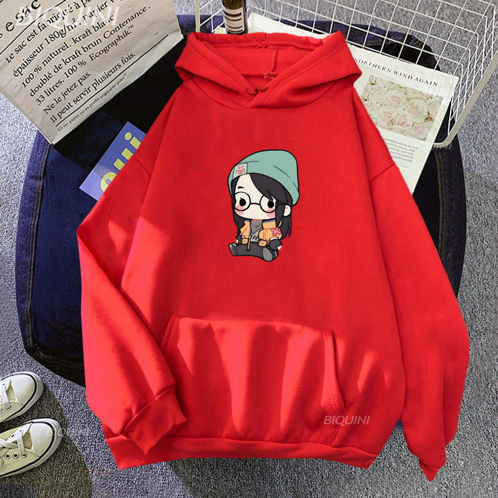 Oversized VALORANT Graphic Hoodies for Teens