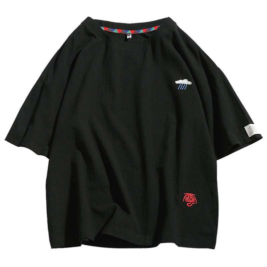 Men's Vintage Loose Short Sleeve Cotton T-Shirt