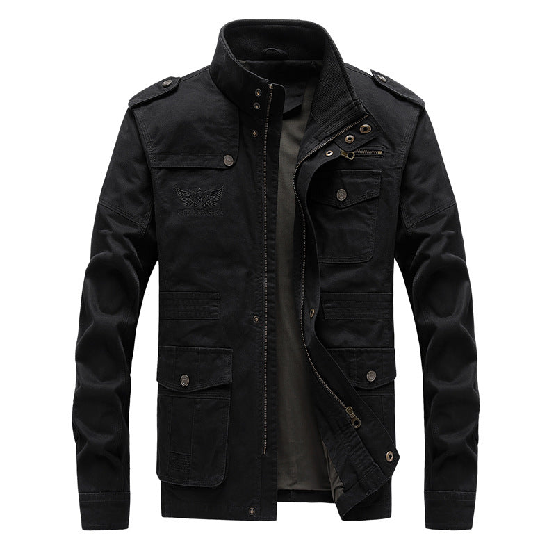 Plus Size Men's Cotton Washable Workwear Jacket