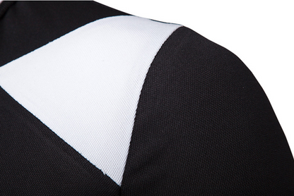 Color Block Short Sleeve Polo Shirt