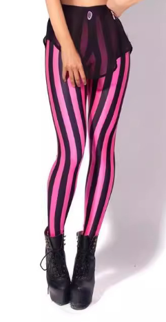 Red Lip Print Leggings for Yoga and Activewear