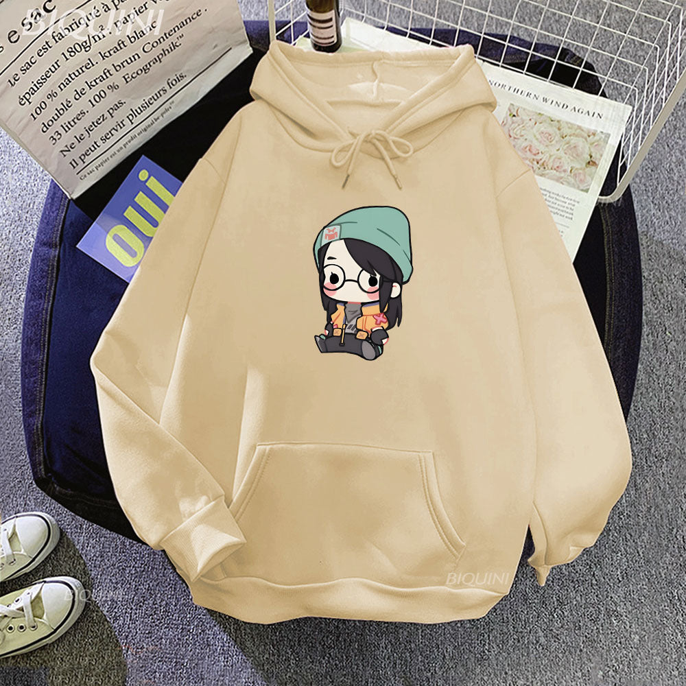 Oversized VALORANT Graphic Hoodies for Teens