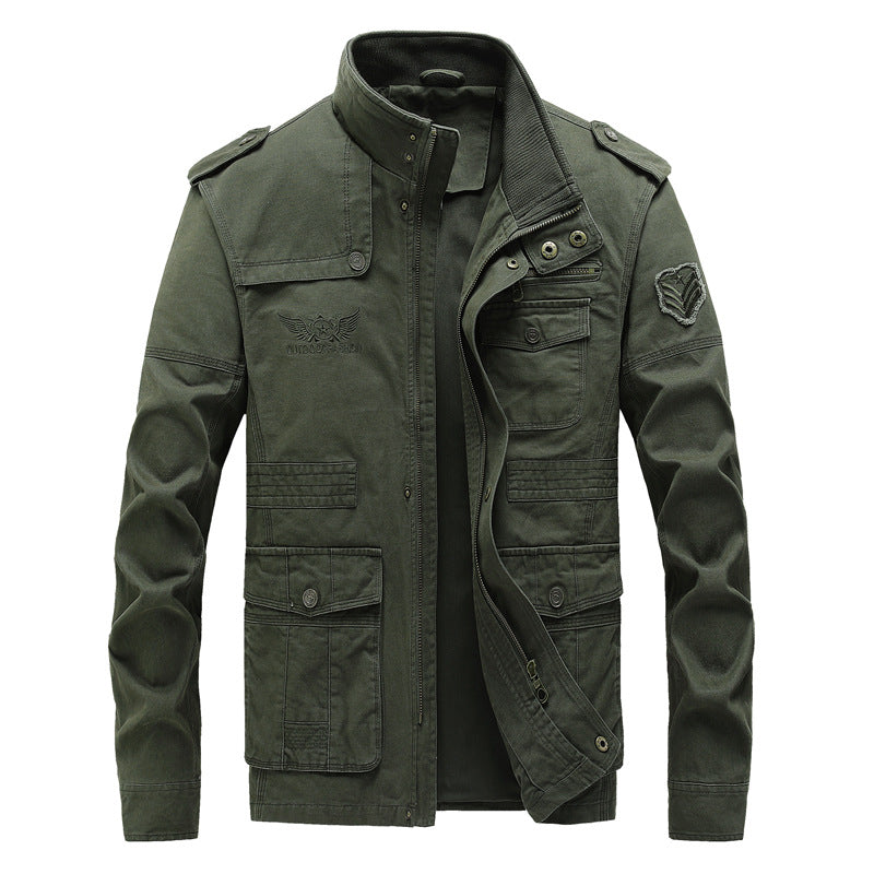 Plus Size Men's Cotton Washable Workwear Jacket