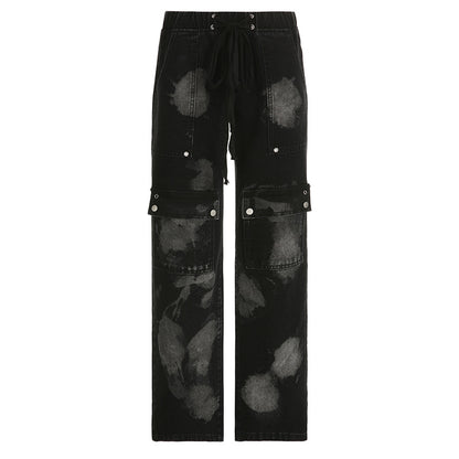 Women’s Pocket Stitching Workwear Jeans