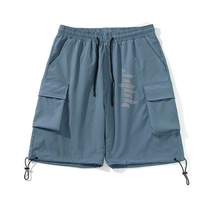 Men's Colorful Printed Loose Workwear Shorts