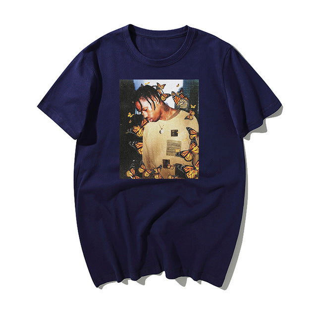 Custom Printed Short Sleeve Round Neck T-Shirt