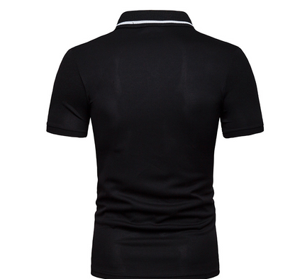 Color Block Short Sleeve Polo Shirt