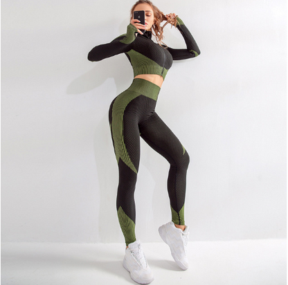 Seamless Yoga Set for Women - Fitness Activewear