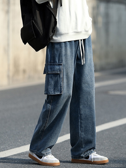 Men's American Retro Trendy Workwear Jeans