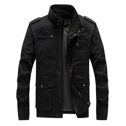 Plus Size Men's Cotton Washable Workwear Jacket