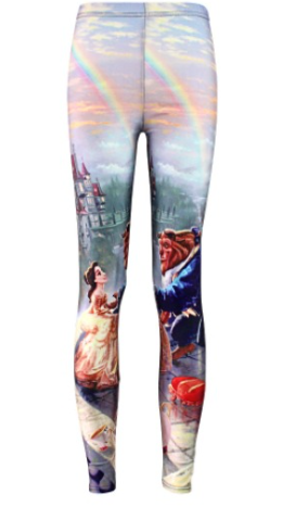 Red Lip Print Leggings for Yoga and Activewear