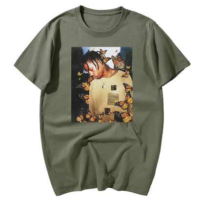 Custom Printed Short Sleeve Round Neck T-Shirt