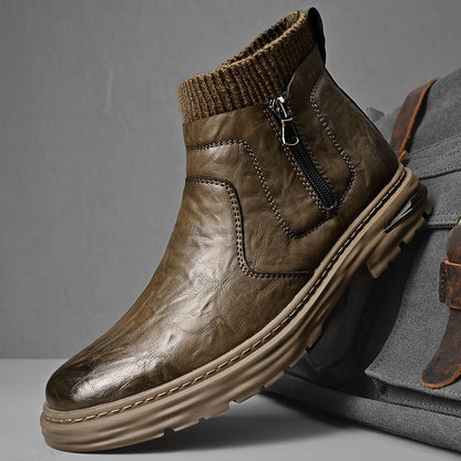 Men's Port Workwear Martin Boots with Socks