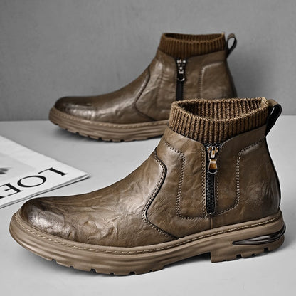 Men's Port Workwear Martin Boots with Socks