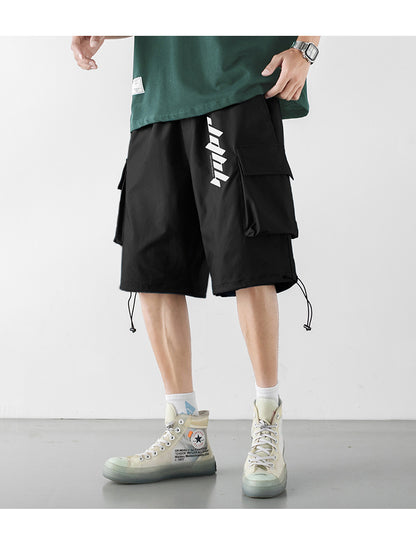 Men's Colorful Printed Loose Workwear Shorts