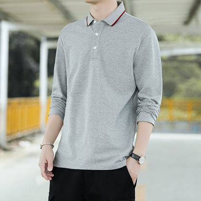 Slim Fit Long Sleeve Polo Shirt