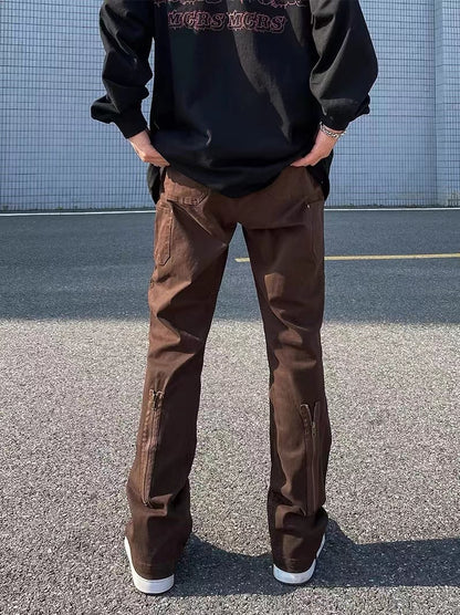 Meigao Arcade Versatile Workwear Strap Trousers