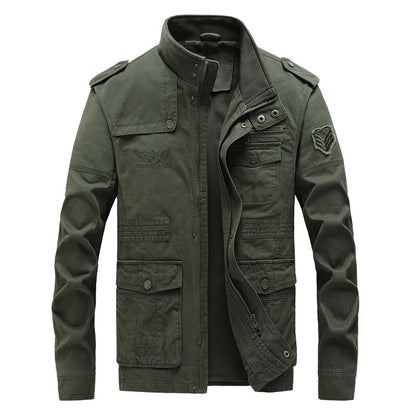 Plus Size Men's Cotton Washable Workwear Jacket