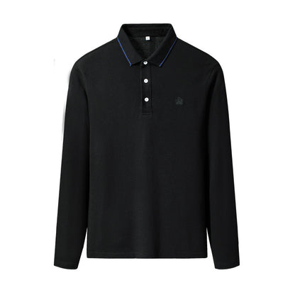 Slim Fit Long Sleeve Polo Shirt