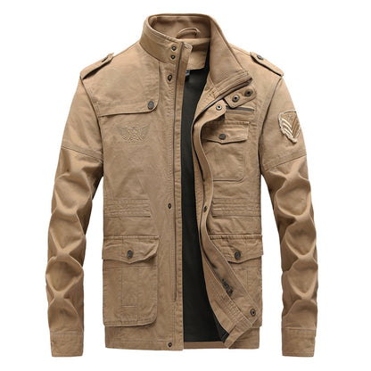 Plus Size Men's Cotton Washable Workwear Jacket