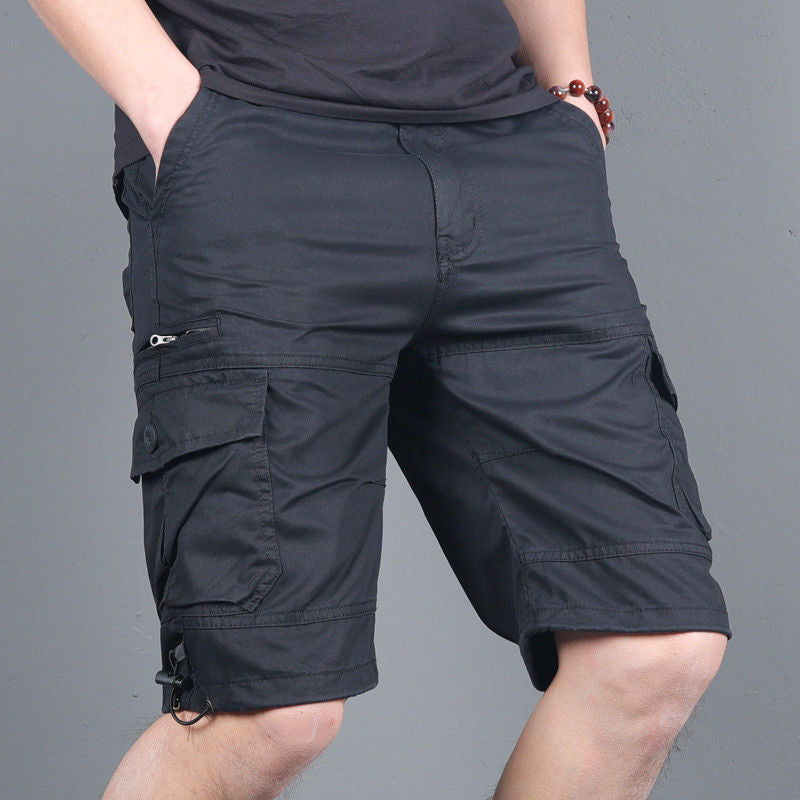 Plus Size Loose Fit Cropped Workwear Trousers