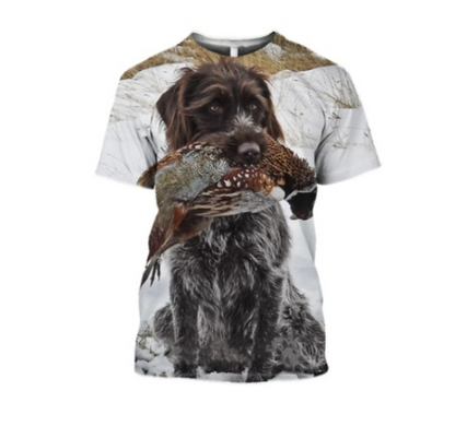3D Camouflage Polyester Men's T-Shirt for Travel